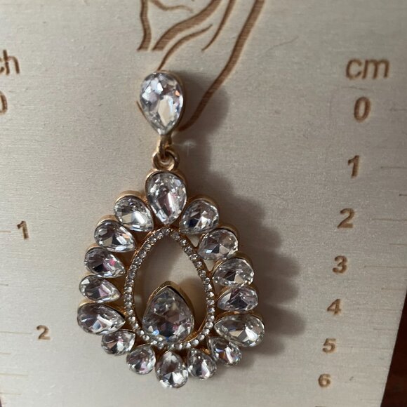 Bundle 3 for $12.  Windsor Rhinestone Dangle Earrings - Picture 3 of 3